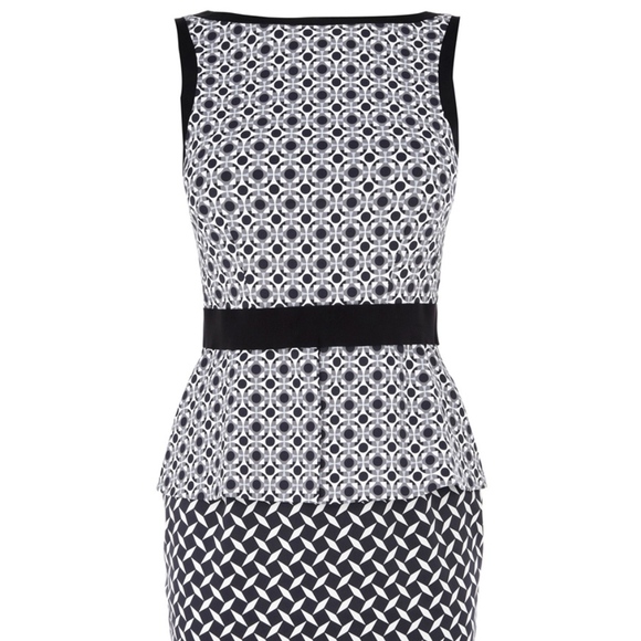 Karen Millen Dresses & Skirts - Karen Millen Geometric Peplum Dress
